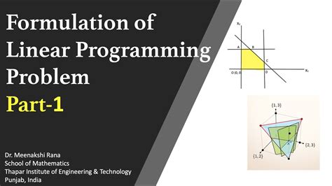 formulation linear programming problem examples
