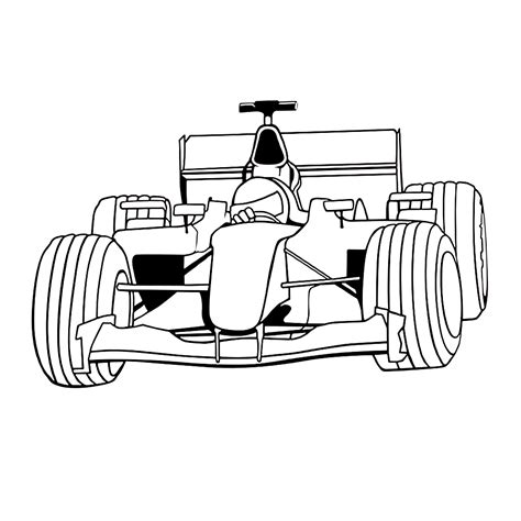 formule 1 auto tekening