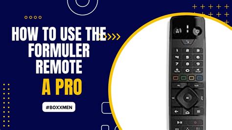 Formuler Gtv Remote Programming