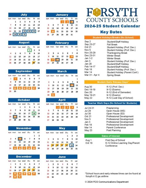 Forsyth County School Calendar Professional Development Days
