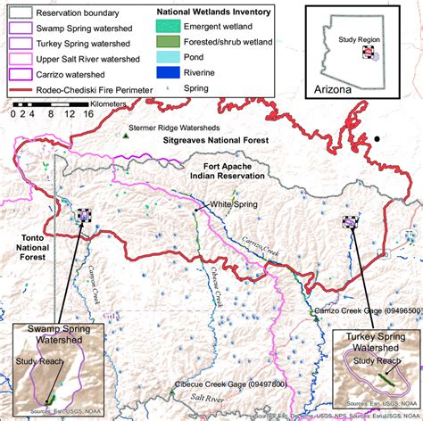 Fort Apache Indian Reservation Map