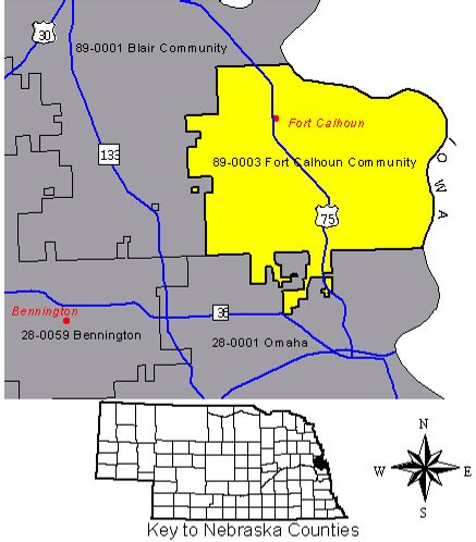 Fort Calhoun School District Map