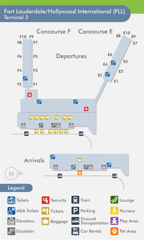 fort lauderdale airport terminal 3 map