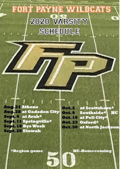 fort payne football schedule 2023
