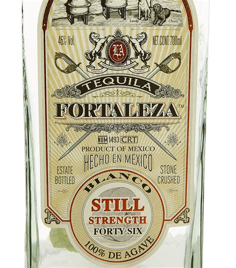 fortaleza blanco still strength tequila