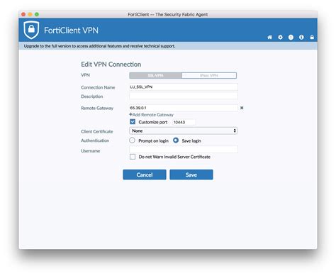 forticlient ssl vpn