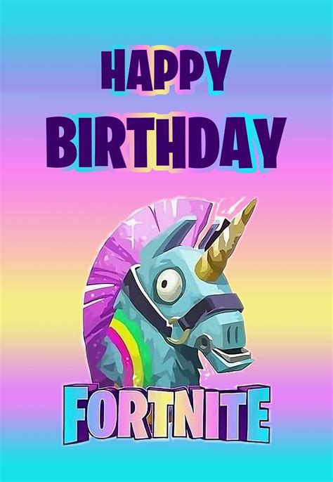 fortnite birthday card printable That are Sweet Russell Website