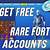 fortnite free accounts with rare skins