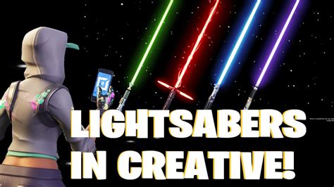How To Get LIGHTSABERS in Your Creative Island! (Fortnite) YouTube