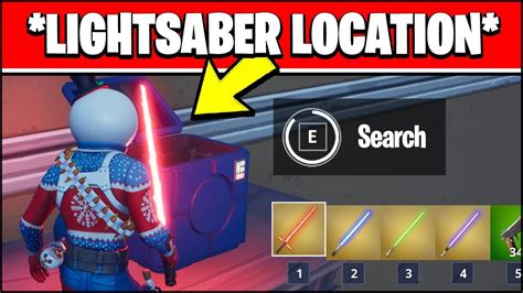 All Lightsaber Spawn Locations Fortnite Map