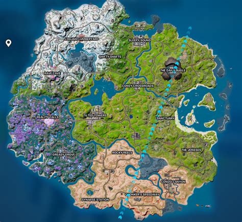Fortnite Season 3 Map With Names