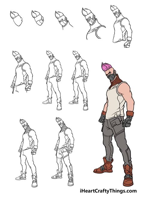How To Draw Step By Step Fortnite