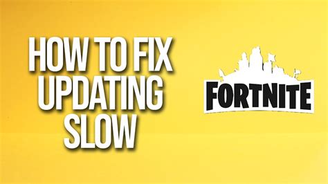 How to FIX Slow/Stuck Update on Epic Games (or Fortnite) YouTube