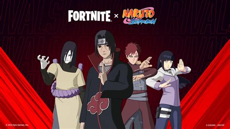 Fortnite x Naruto Rivals Gaara, Orochirmaru, and Hinata skin spotted
