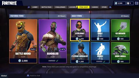 fortnite item shop 1/5/2023