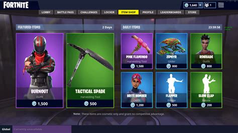 fortnite item shop today