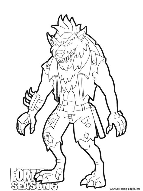 Fortnite Season 6 Skins Coloring Pages