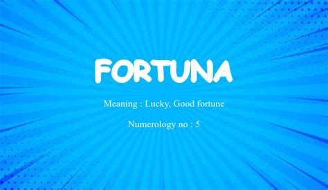 fortuna meaning in english