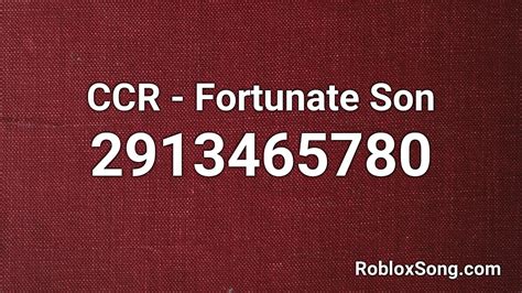 fortunate son roblox id bypassed