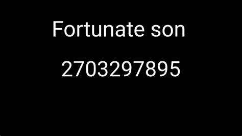 fortunate son roblox id code｜TikTok Search