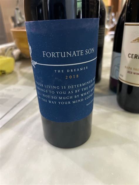 fortunate son the dreamer wine