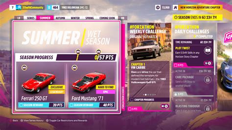 Forza Horizon Festival Playlist Cars Rewards