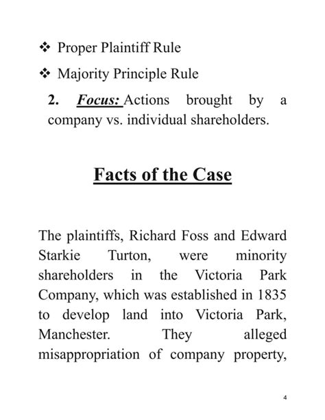 foss and harbottle case summary