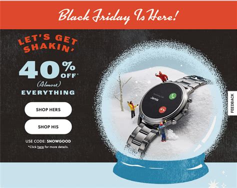 fossil black friday promo code