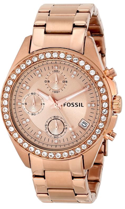 fossil chronograph watch women