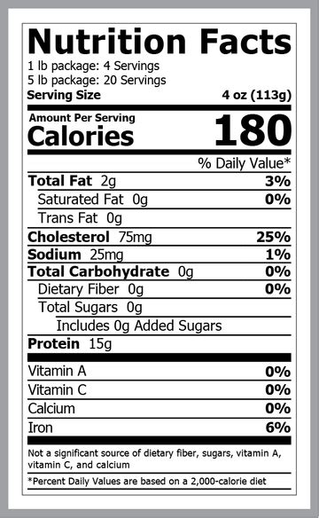 fossil farms nutrition facts