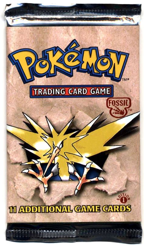fossil pokemon card pack