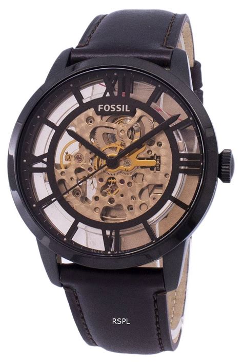 fossil townsman automatic skeleton watch