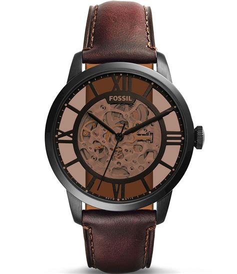 fossil townsman stainless steel watch