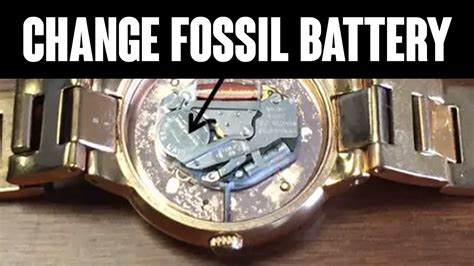 Fossil Watch Changing Battery