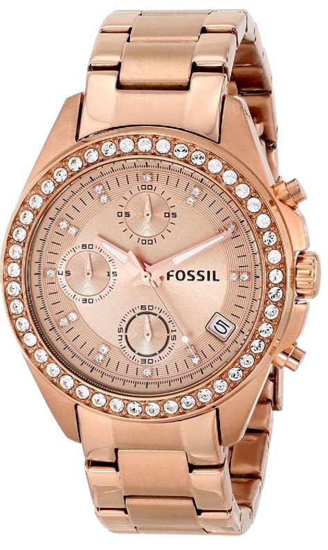 fossil watches for women rose gold