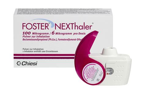 FOSTER NEXThaler 100/6 µg 120 ED Inhalationspulver 1 St