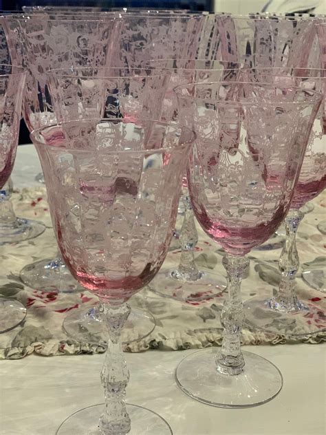 Fostoria Pink Stemware