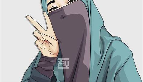 Cute Aesthetic Iphone Hijab Cartoon Wallpaper Feliz ideias