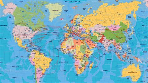 foto cartina geografica del mondo