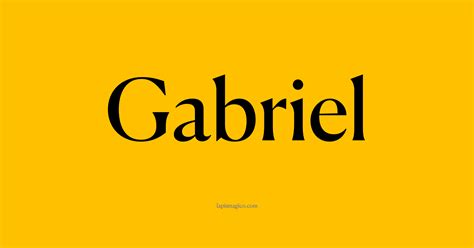 foto do nome gabriel