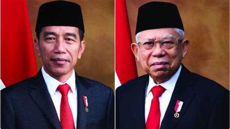 foto presiden jokowi dan ma'ruf amin