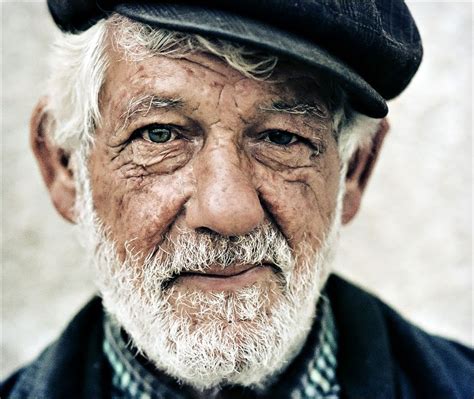 foto van een oude man