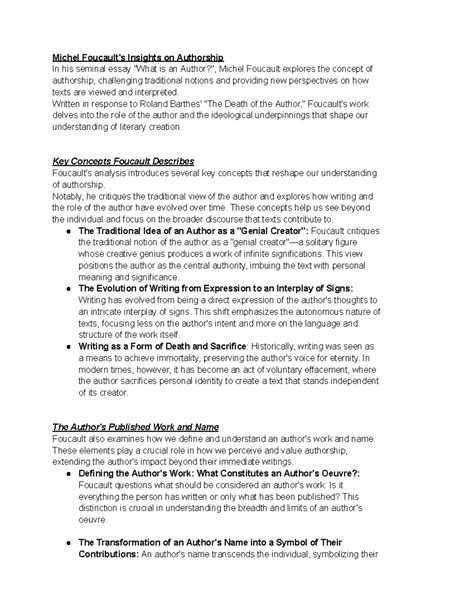 5 Foucault Authorship Tips