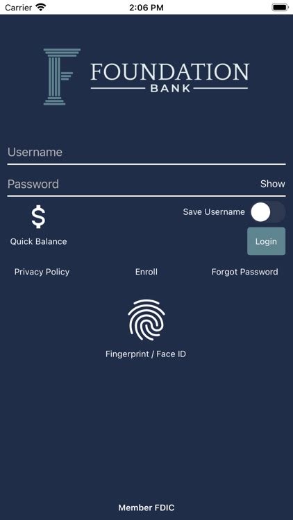 Foundation Bank App