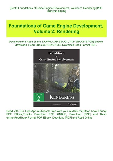 Discussion Foundations Of Game Engine Development Volume 2 Pdf Updated
