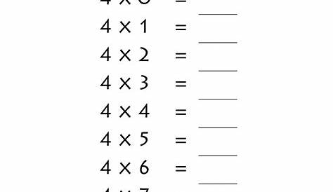 6 Times Table Worksheets Printable | Activity Shelter