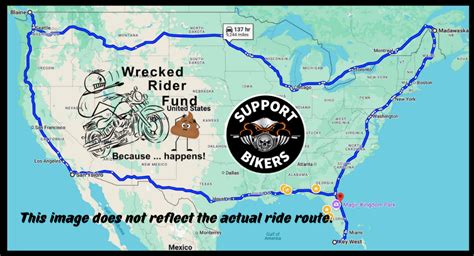 Four Corners Motorcycle Ride Map