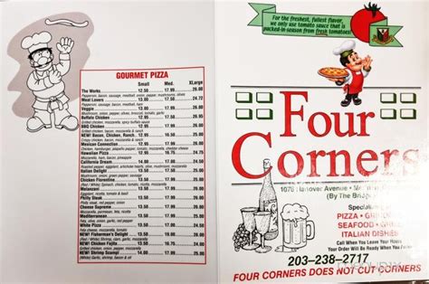 Four Corners Pizza Menu