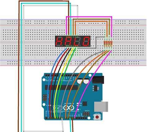 four digit seven segment display arduino code