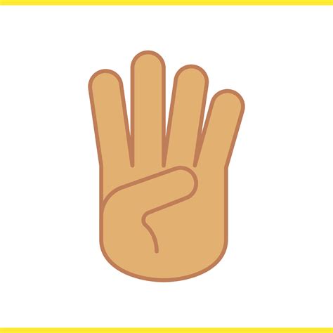 Four Finger Emoji